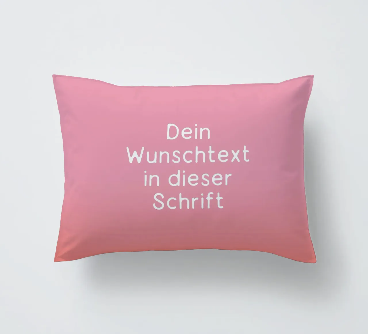 Wunschtext Rosarot Fade Gradient cuscino da BAINAI KIDS