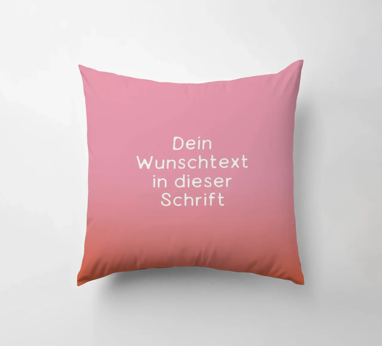 Wunschtext Rosarot Fade Gradient cuscino da BAINAI KIDS