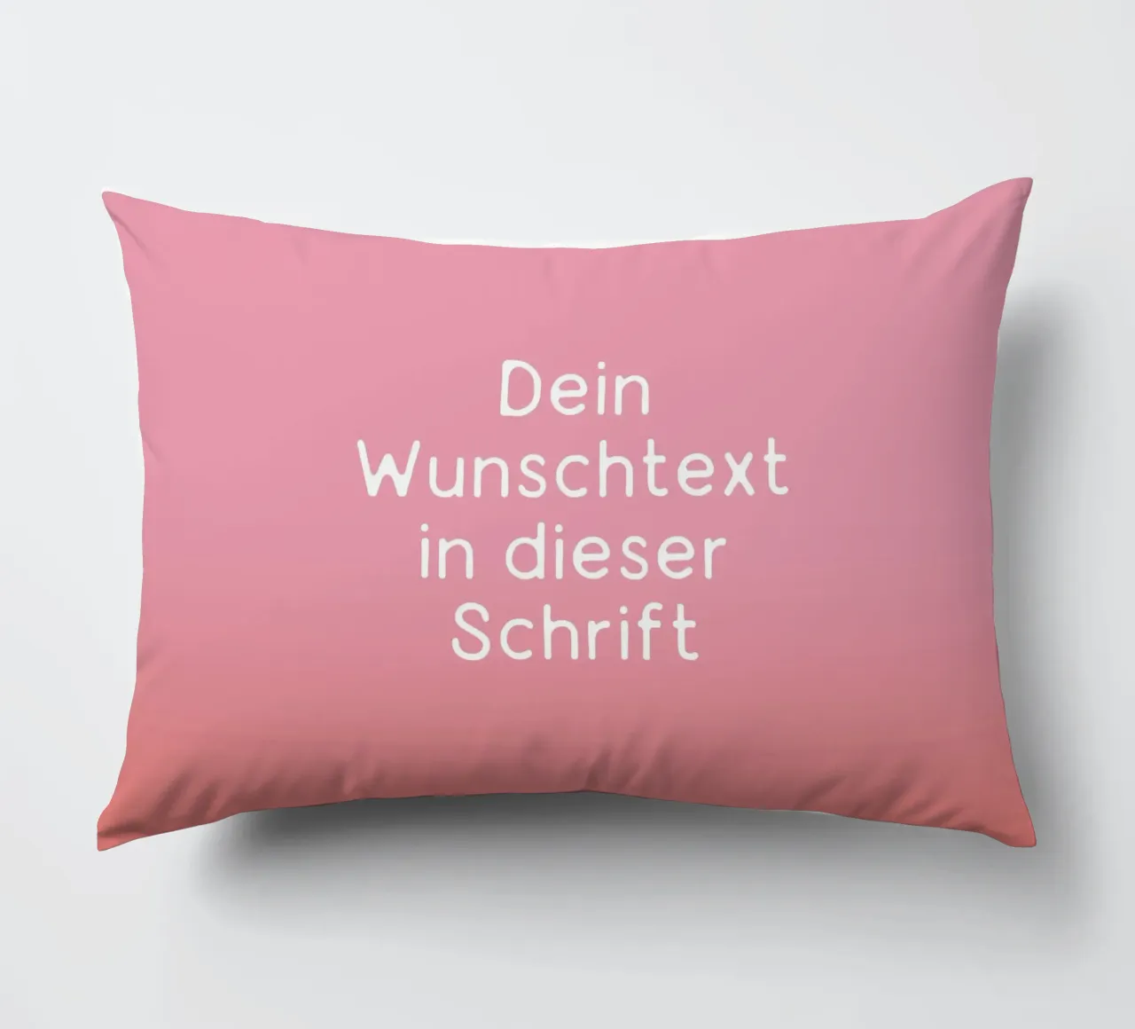 Wunschtext Rosarot Fade Gradient cuscino da BAINAI KIDS