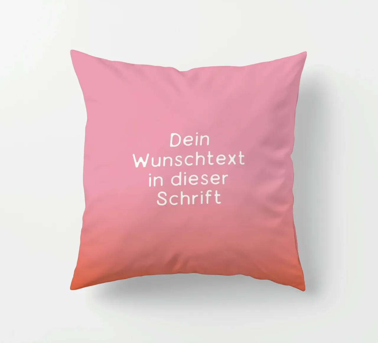 Wunschtext Rosarot Fade Gradient cuscino da BAINAI KIDS