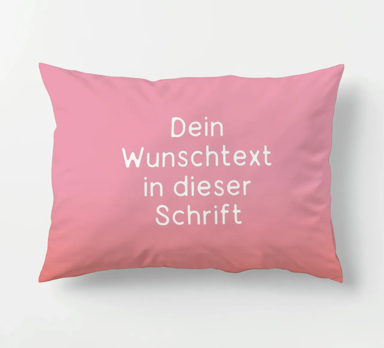 Wunschtext Rosarot Fade Gradient cuscino da BAINAI KIDS