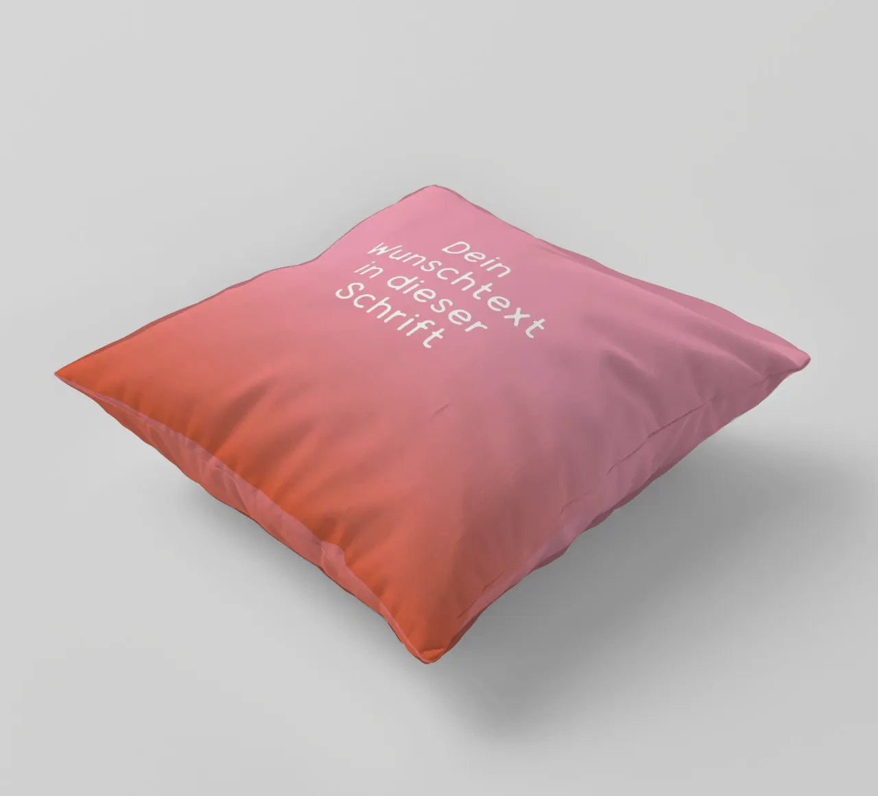 Wunschtext Rosarot Fade Gradient cuscino da BAINAI KIDS