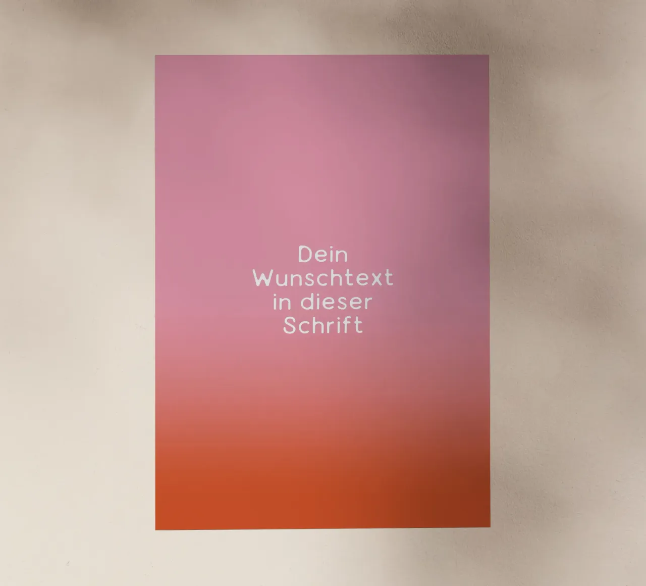 Wunschtext Rosarot Fade Gradient pellicola backlit da BAINAI KIDS