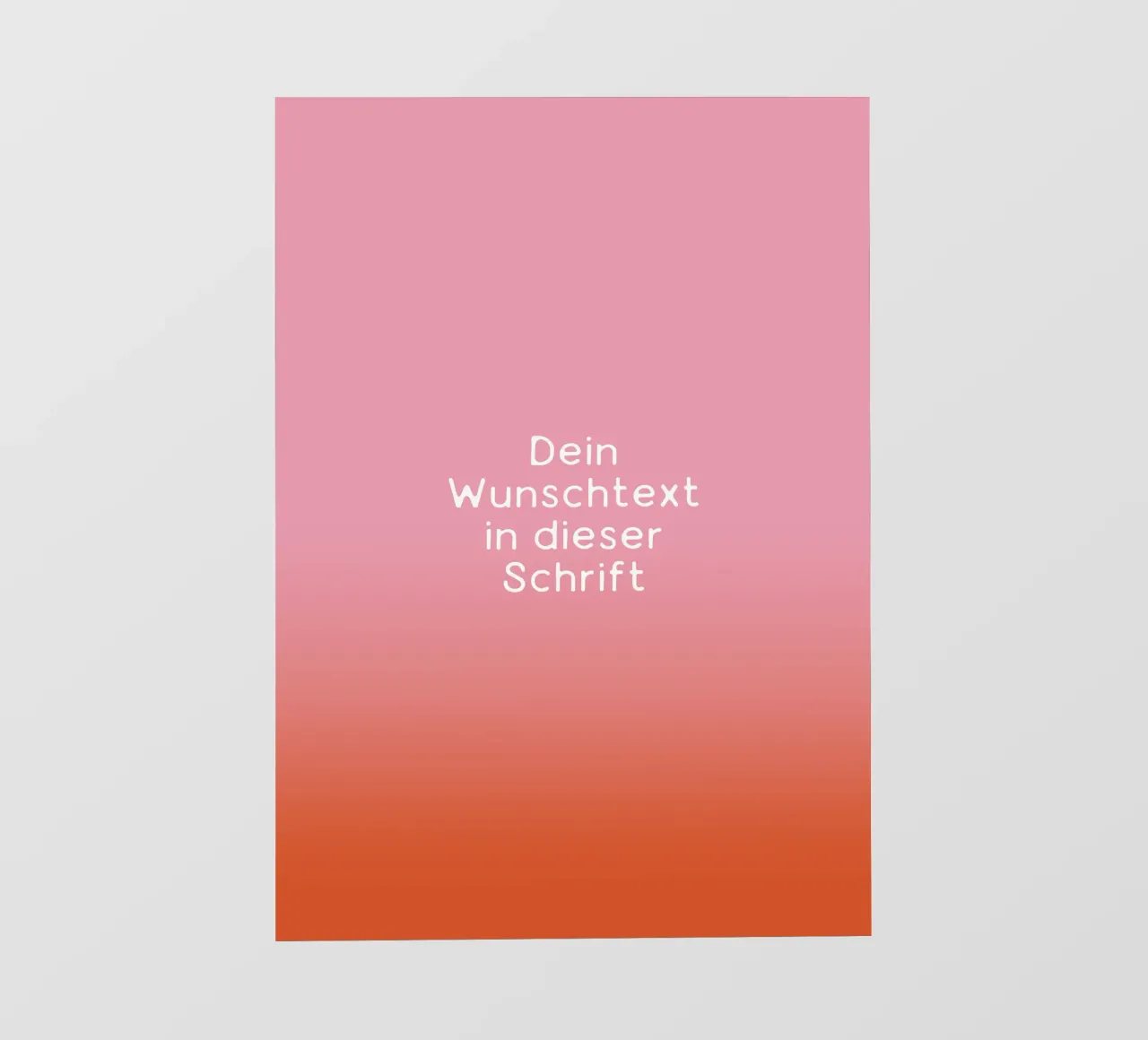 Wunschtext Rosarot Fade Gradient papel para pared de BAINAI KIDS