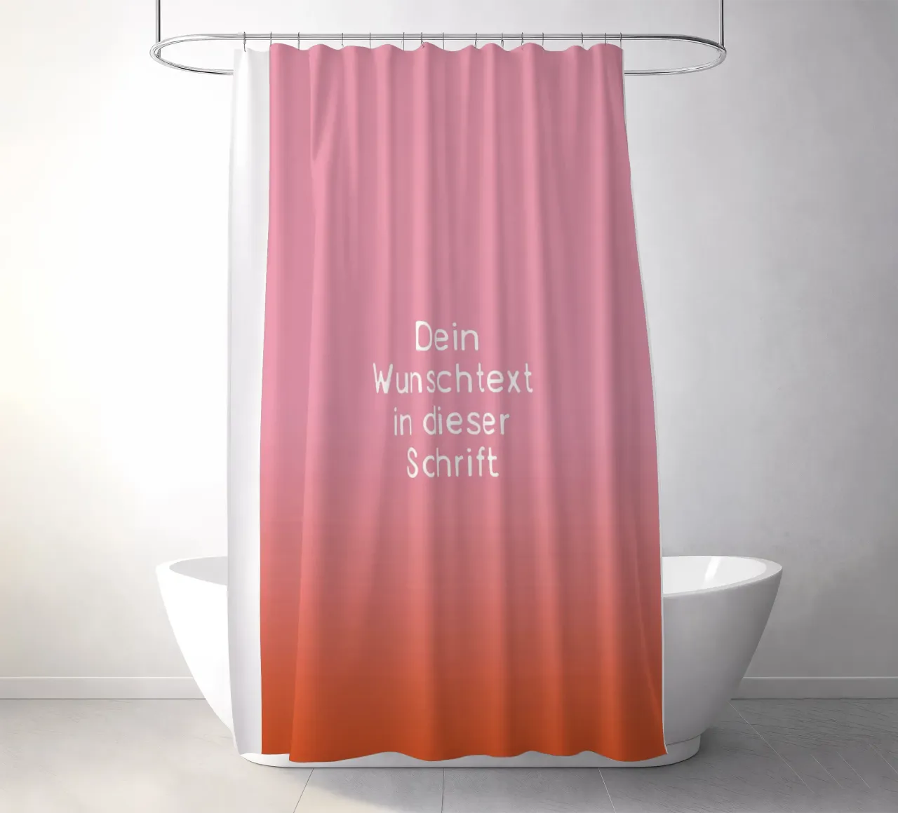 Wunschtext Rosarot Fade Gradient tenda da doccia da BAINAI KIDS