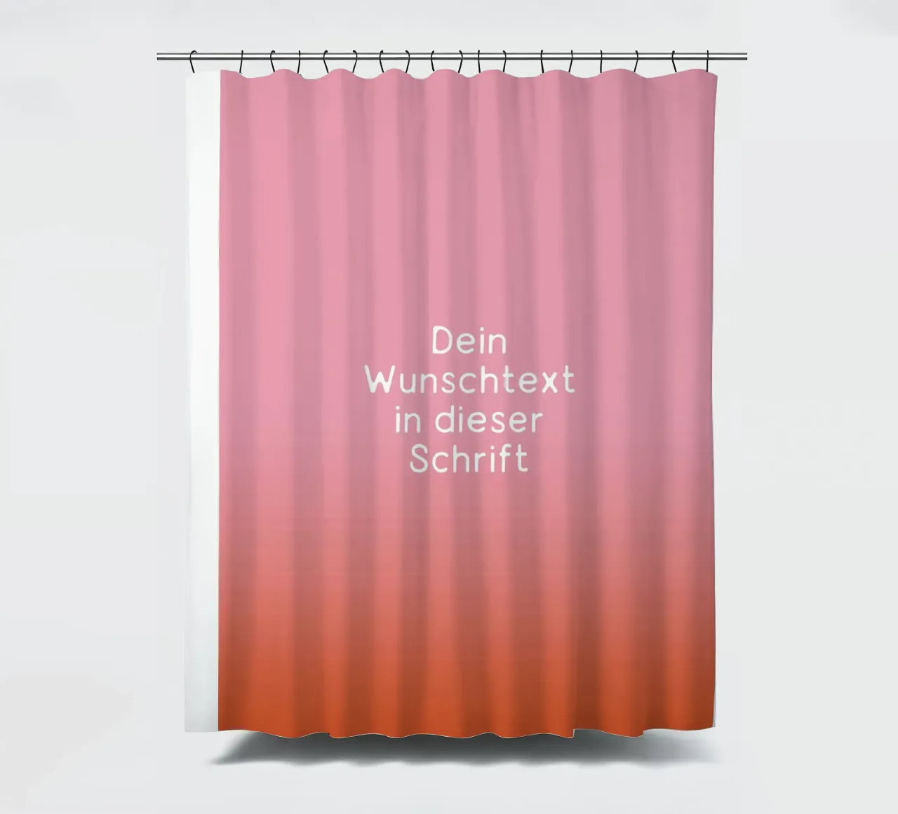 Wunschtext Rosarot Fade Gradient tenda da doccia da BAINAI KIDS