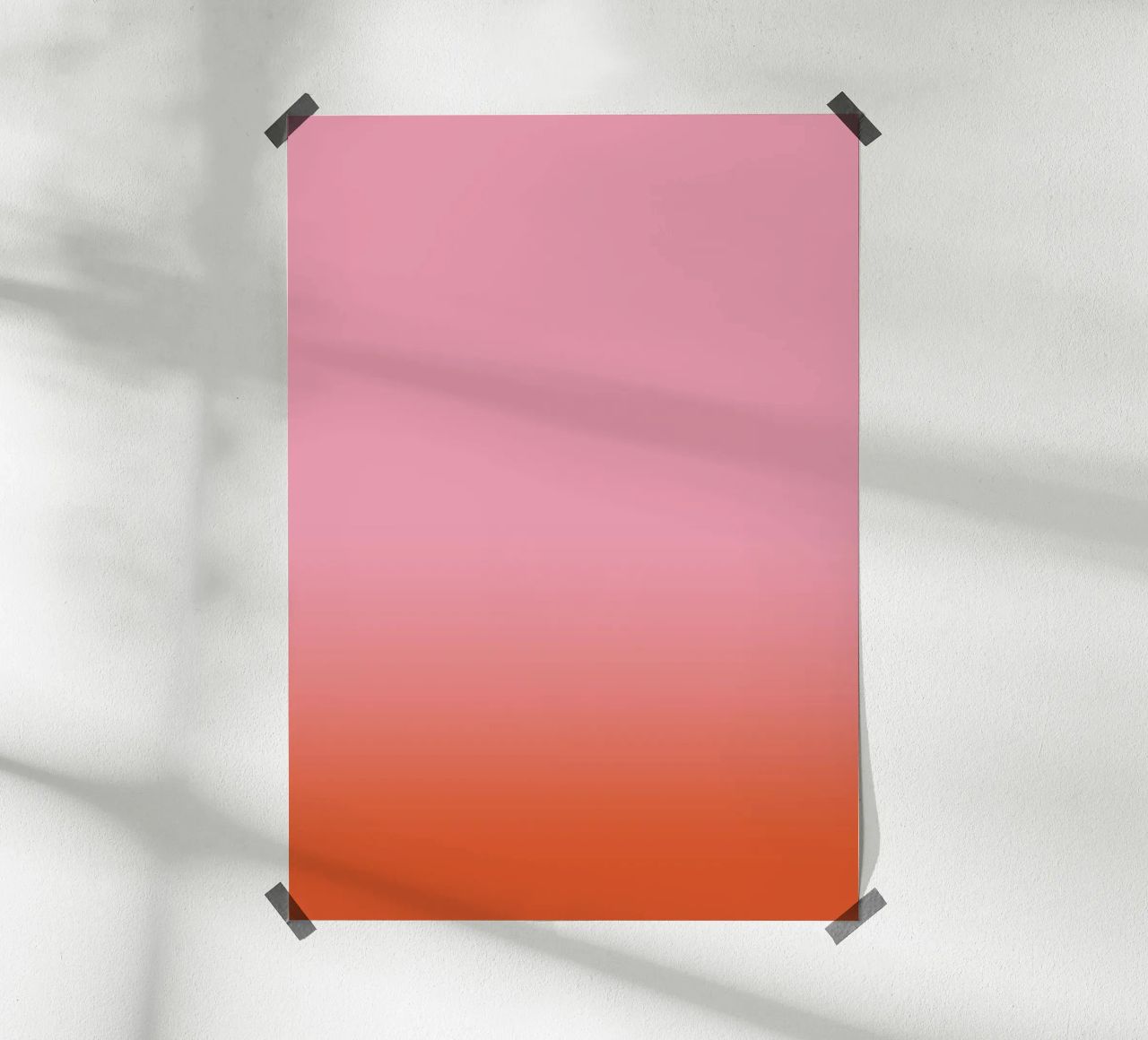 Rosarot Fade Gradient poster da BAINAI KIDS