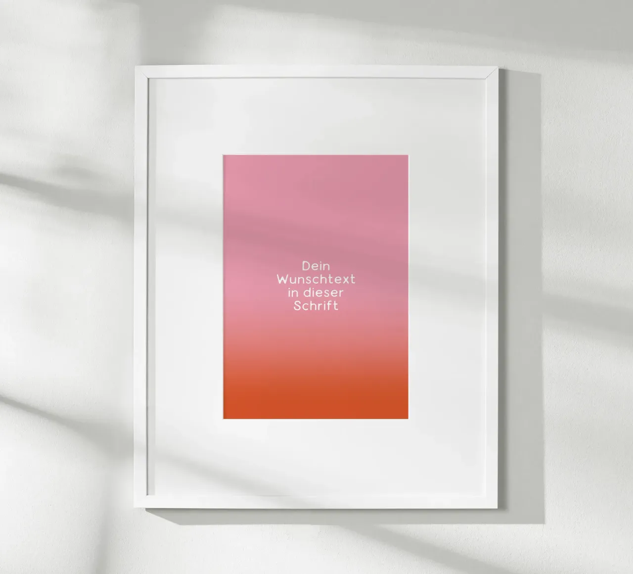 Wunschtext Rosarot Fade Gradient carta hahnemühle da BAINAI KIDS