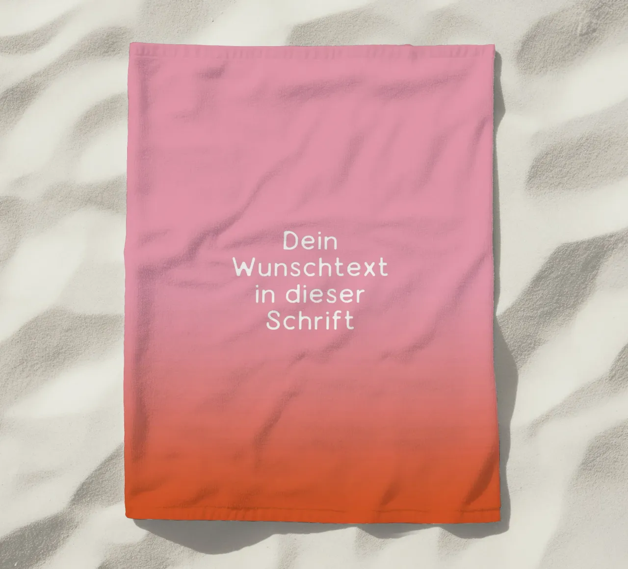 Wunschtext Rosarot Fade Gradient telo mare da BAINAI KIDS