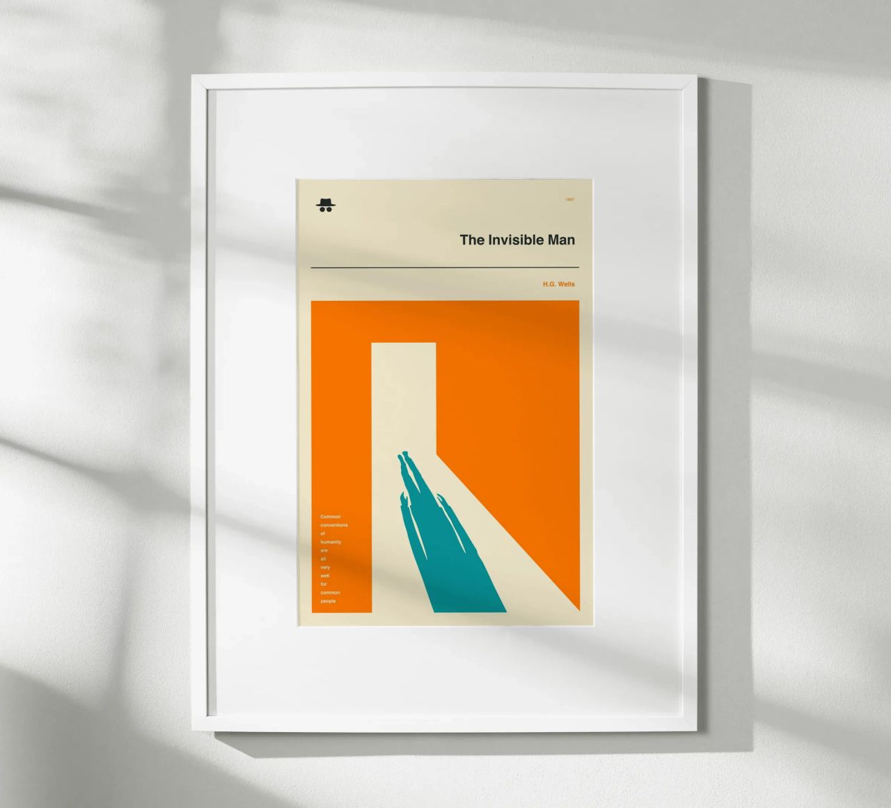 DER UNSICHTBARE MANN Poster von Jazzberry Blue