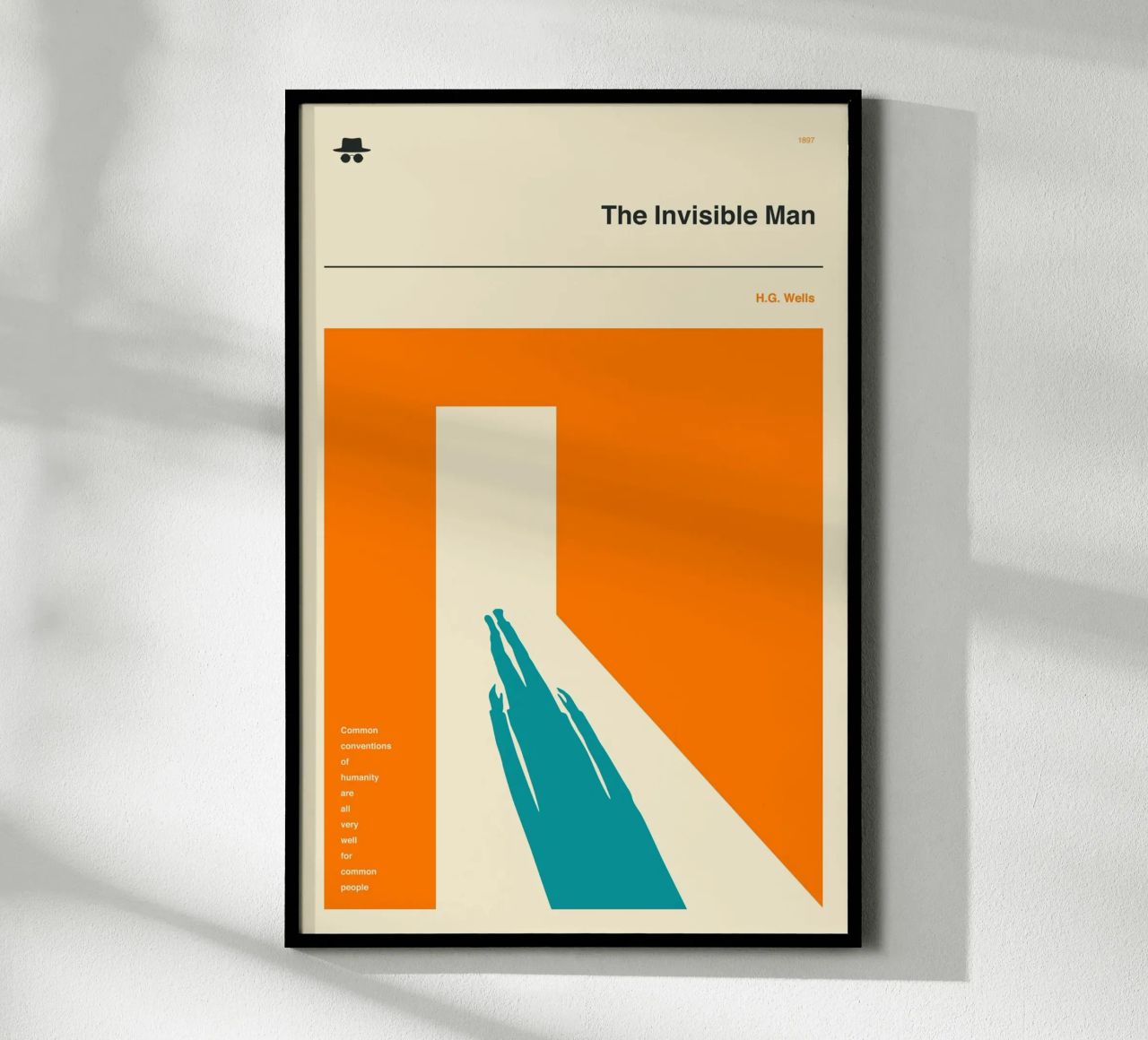 DER UNSICHTBARE MANN Poster von Jazzberry Blue