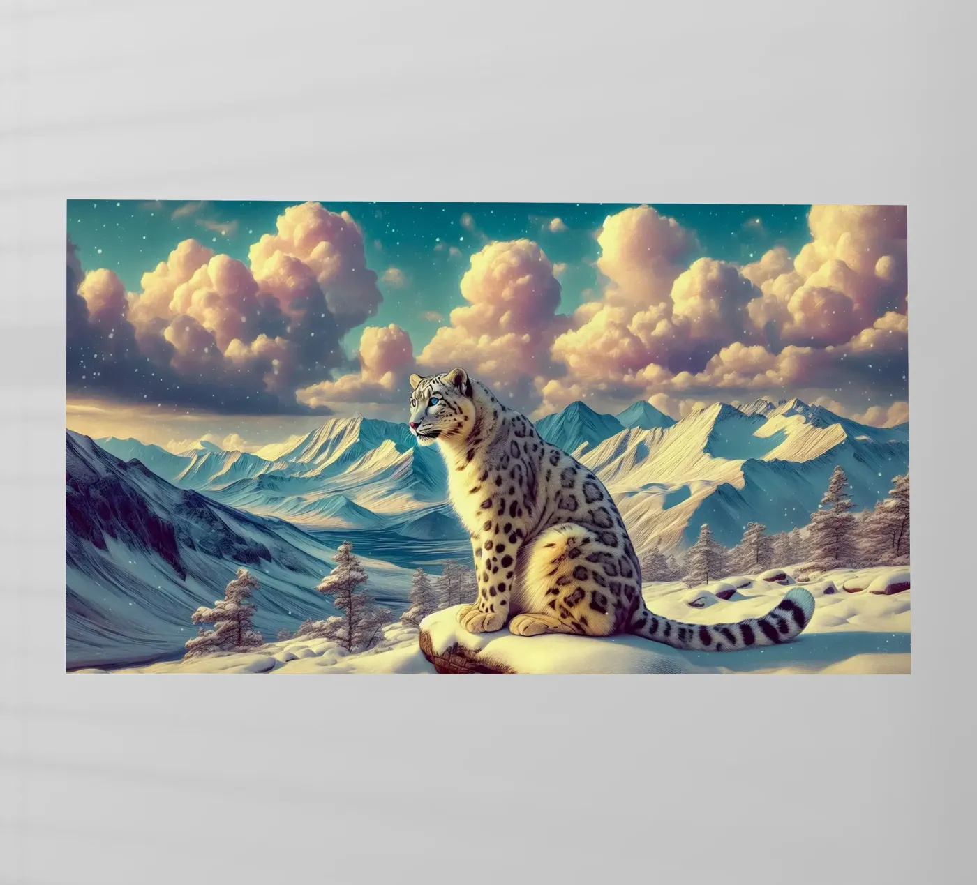 WHITE LEOPARD pellicola backlit da RUBIANT ART