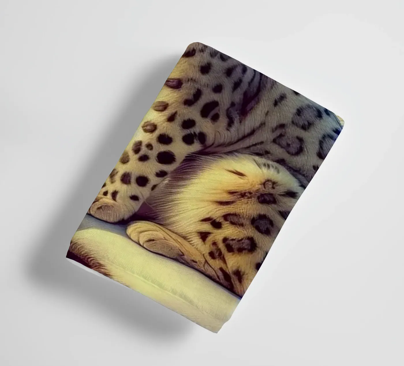 WHITE LEOPARD towel by RUBIANT ART