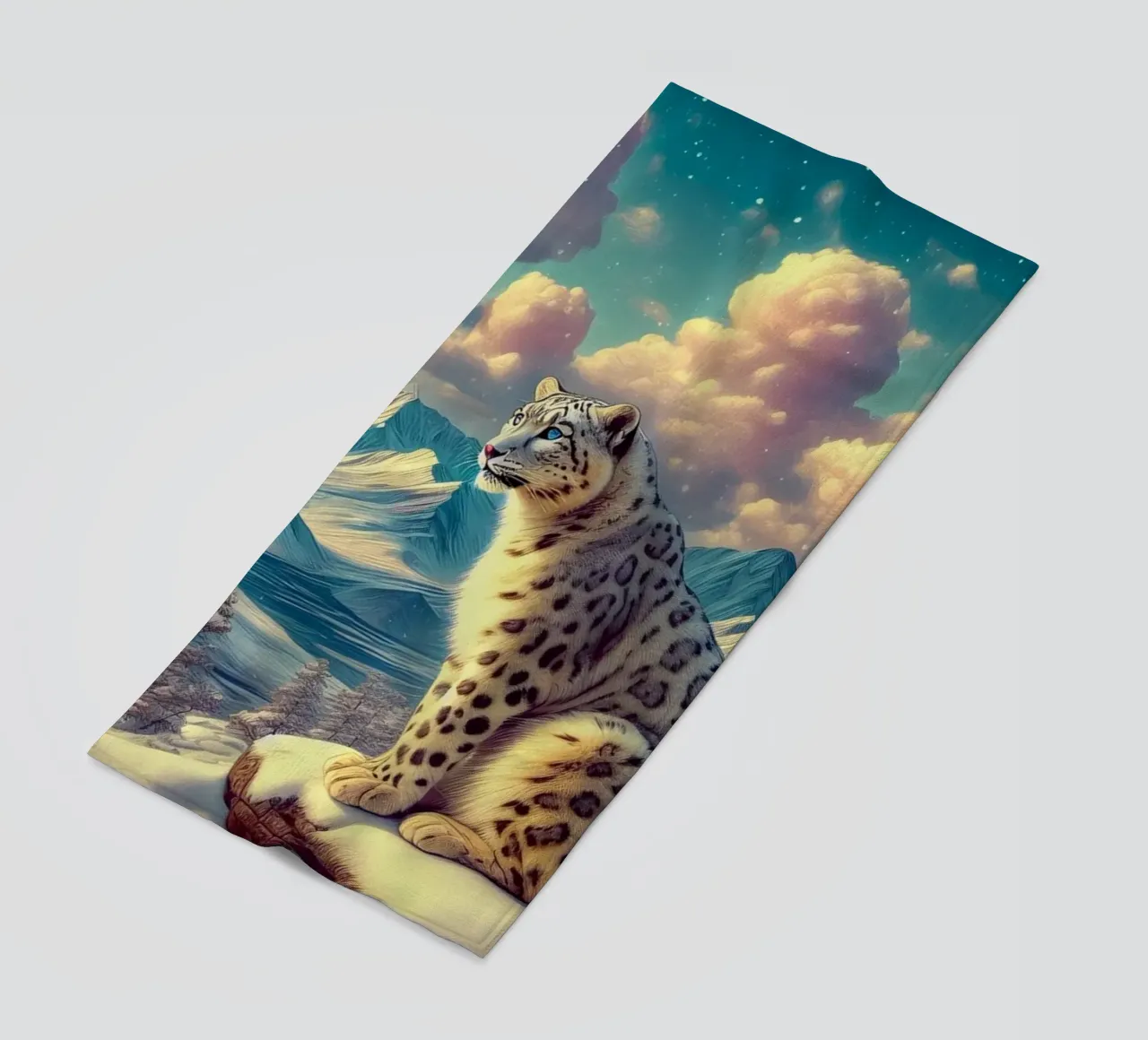 WHITE LEOPARD telo mare da RUBIANT ART