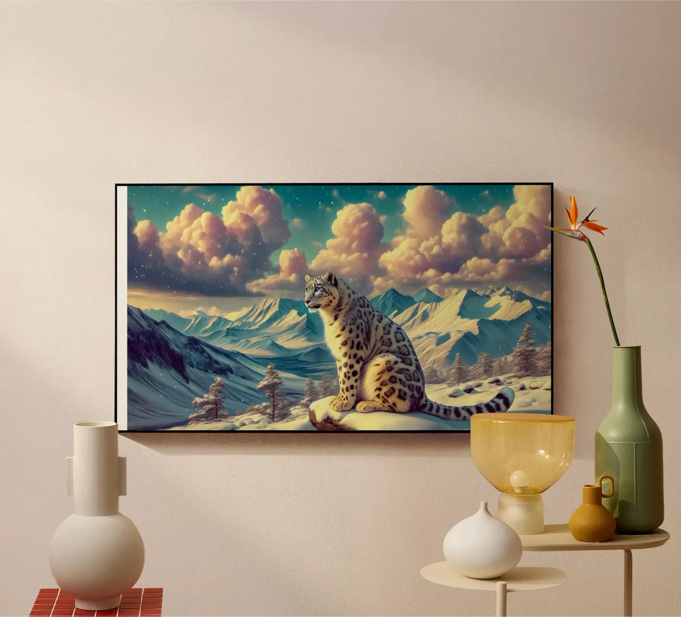 WHITE LEOPARD plexiglass da RUBIANT ART