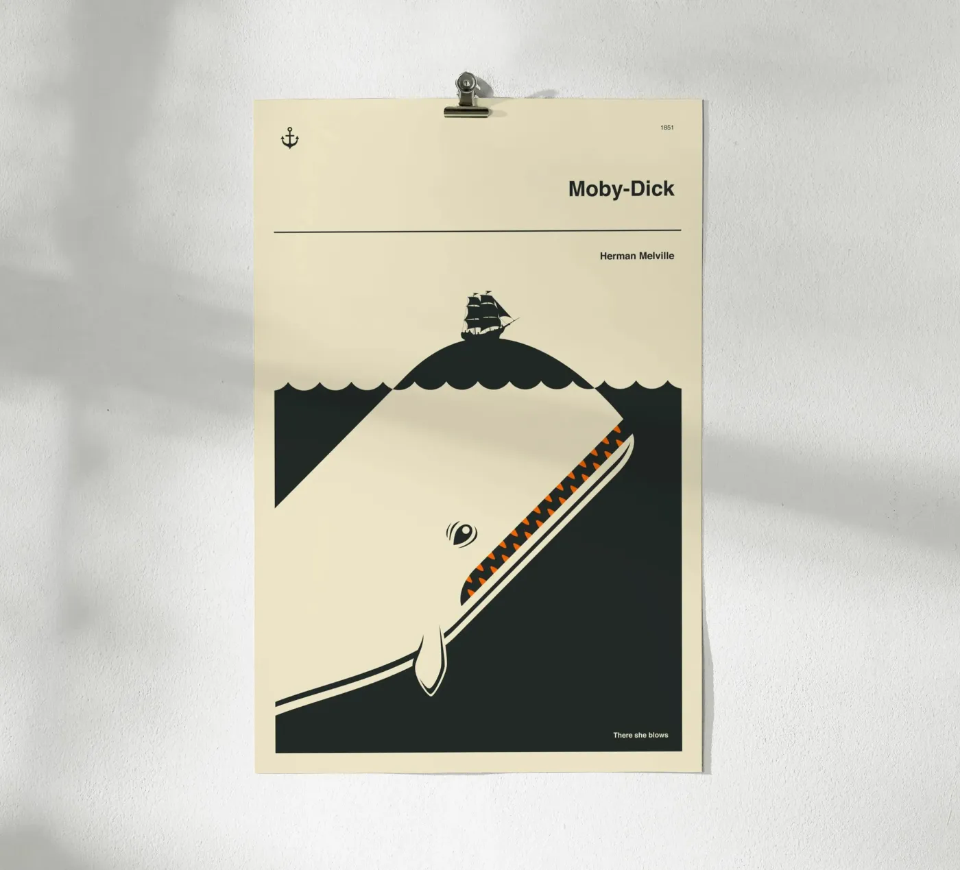 MOBY DICK poster da Jazzberry Blue