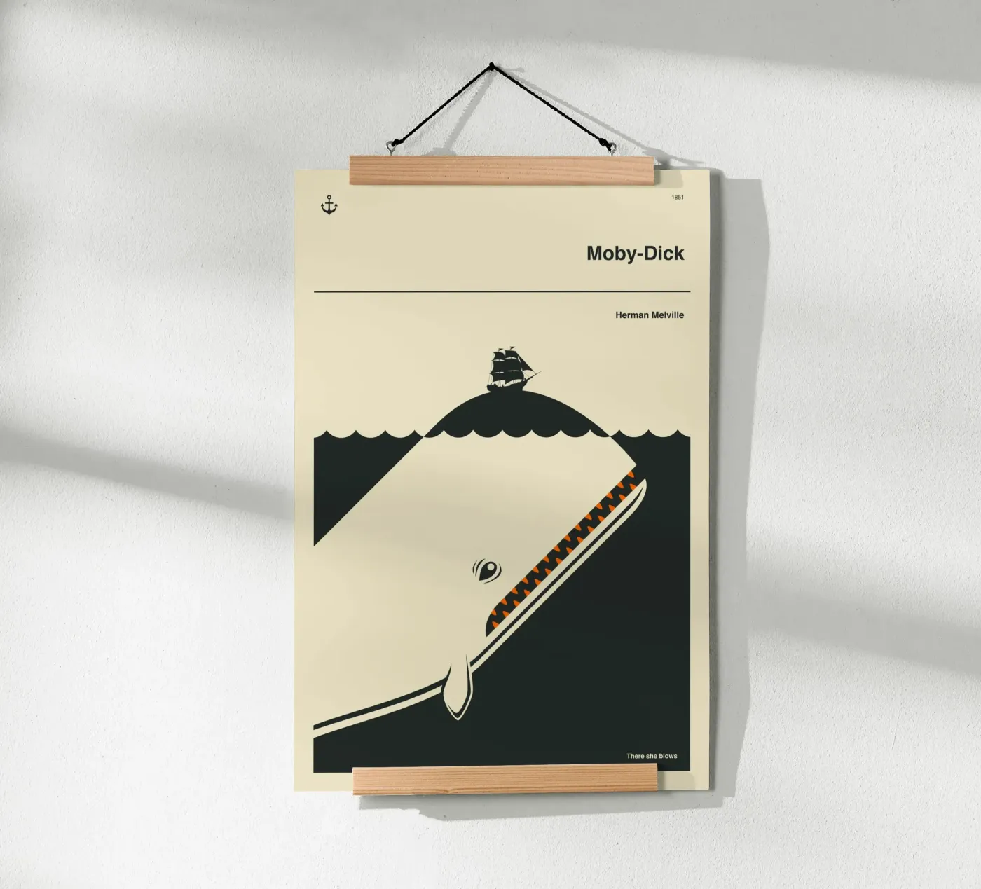 MOBY DICK poster da Jazzberry Blue