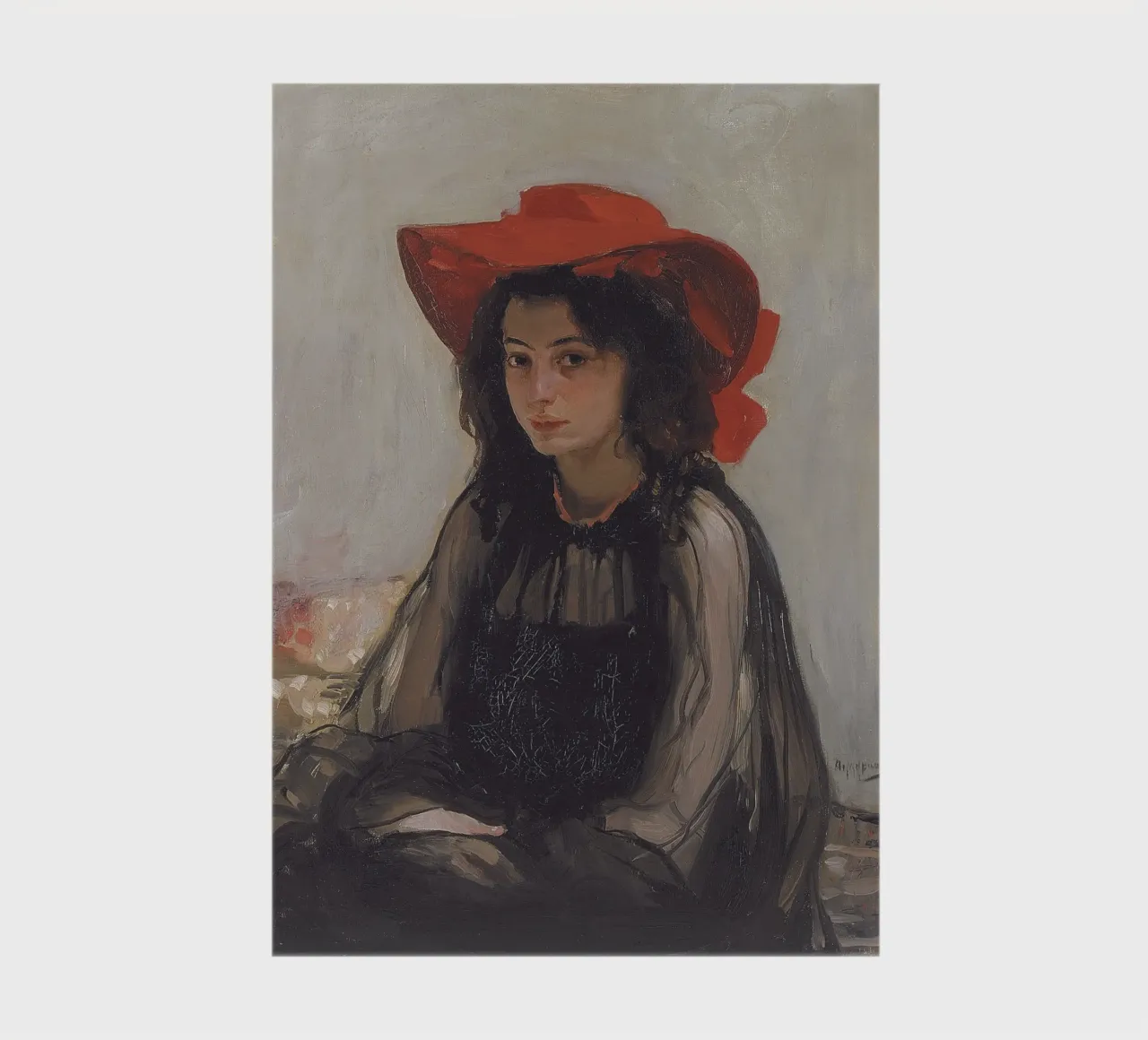 Oleksandr Murashko - Girl in a Red Hat, 1902 notebook by William Store
