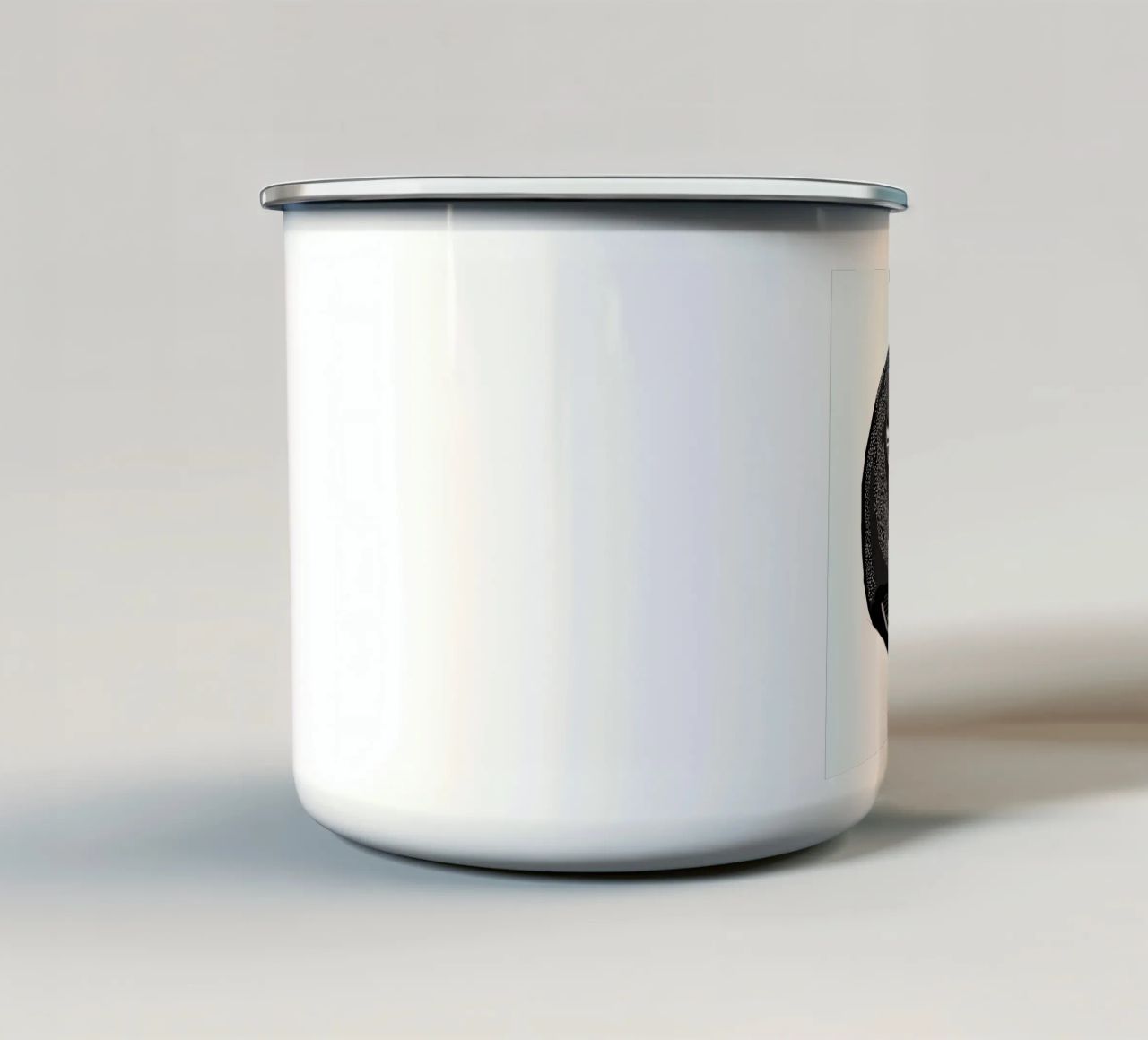 Ying Yang Horses tazza in smalto da Birgit Palma