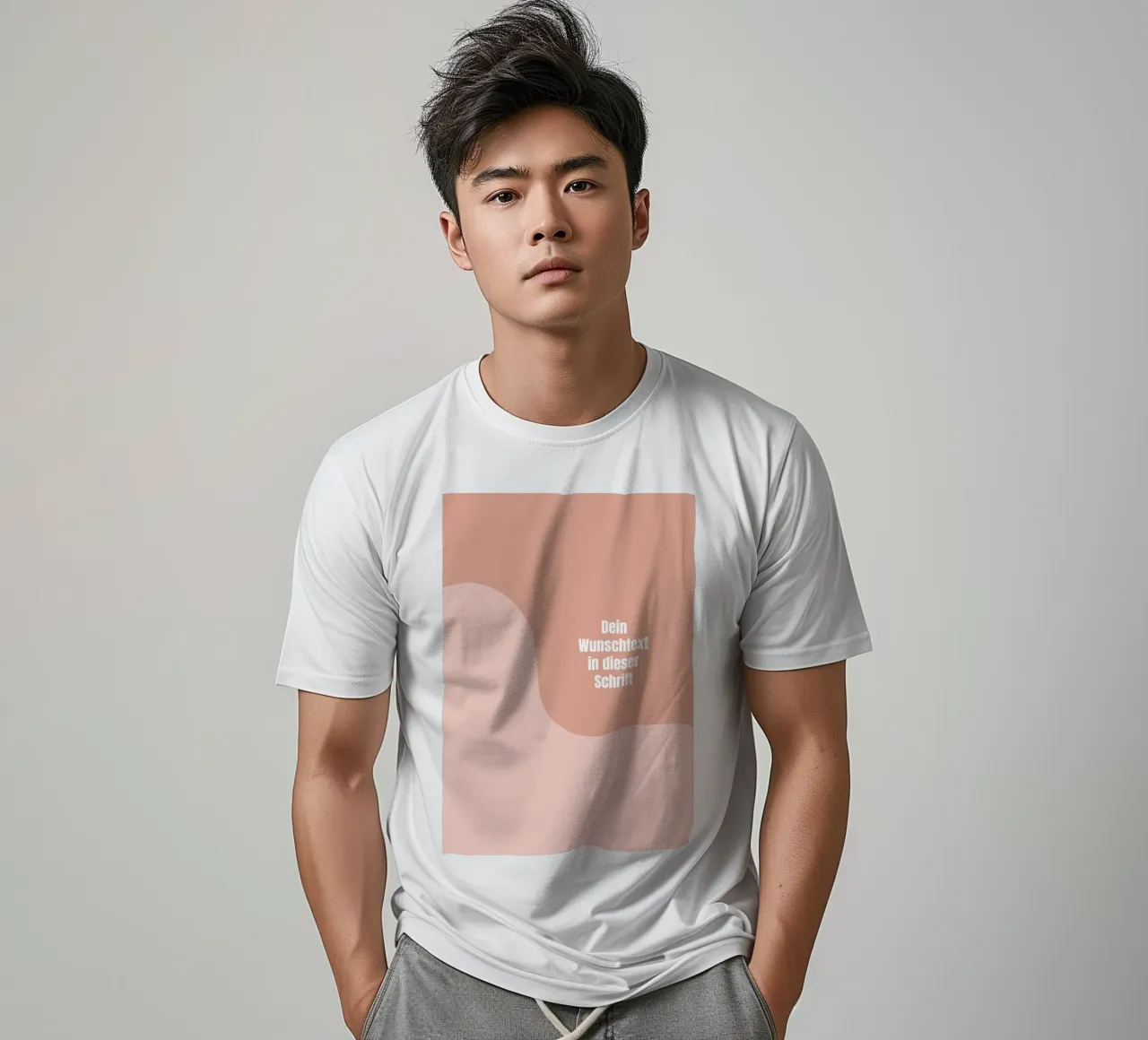 Wunschtext warm retro curve t-shirt da BAINAI KIDS