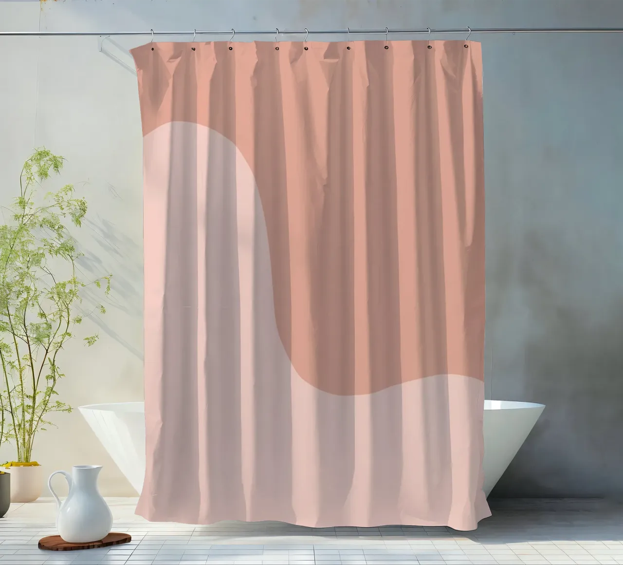 Warm retro curve tenda da doccia da BAINAI KIDS