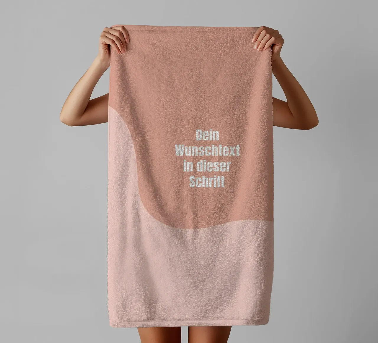 Wunschtext warm retro curve asciugamano da bagno da BAINAI KIDS