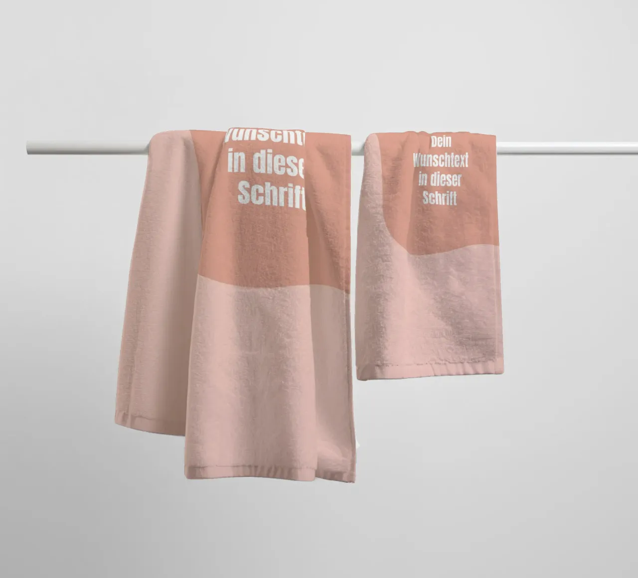 Wunschtext warm retro curve asciugamano da bagno da BAINAI KIDS