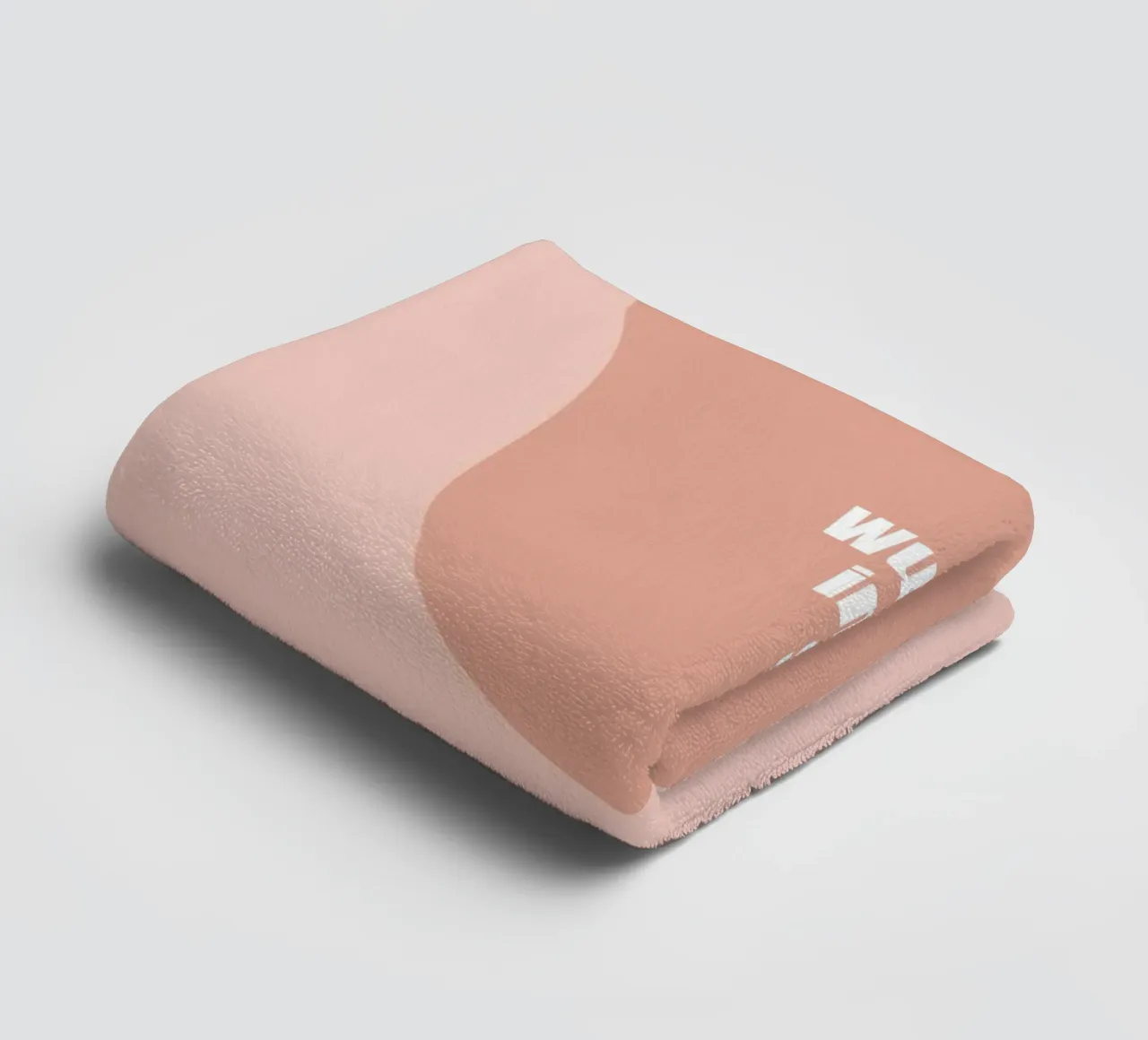 Wunschtext warm retro curve asciugamano da bagno da BAINAI KIDS