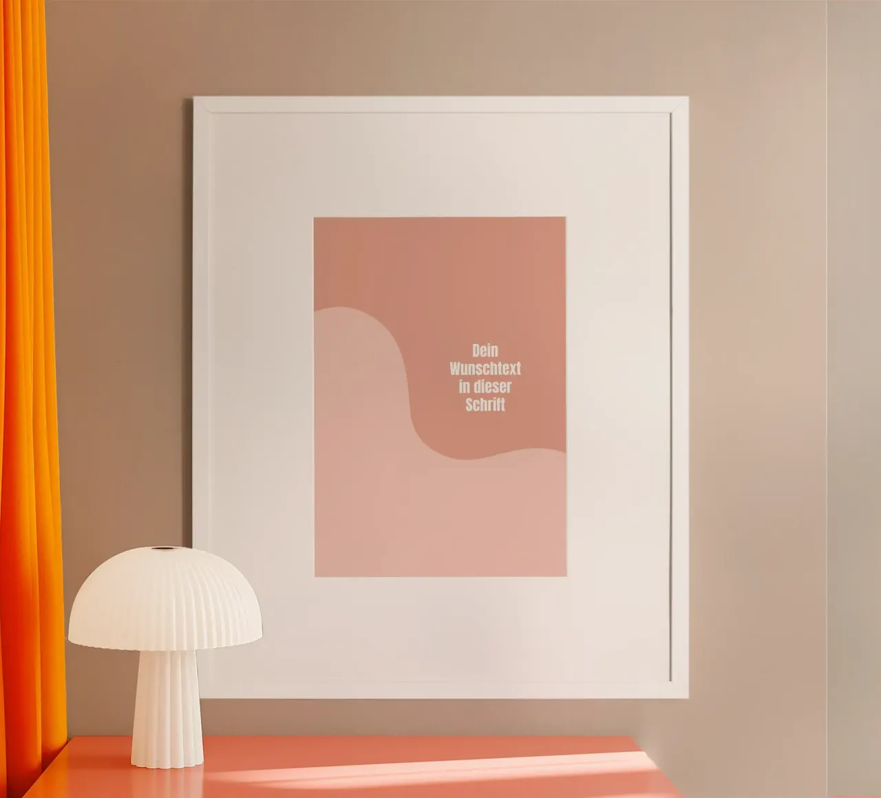 Wunschtext warm retro curve carta hahnemühle da BAINAI KIDS