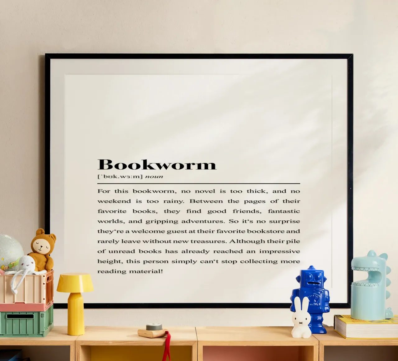Definizione di topo di biblioteca Stampa: Citazione per chi ama leggere poster da Pulse of Art