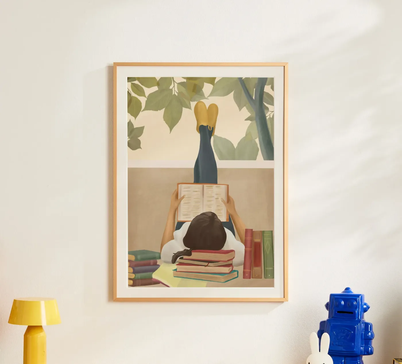 Bookworm Poster von Flow Line