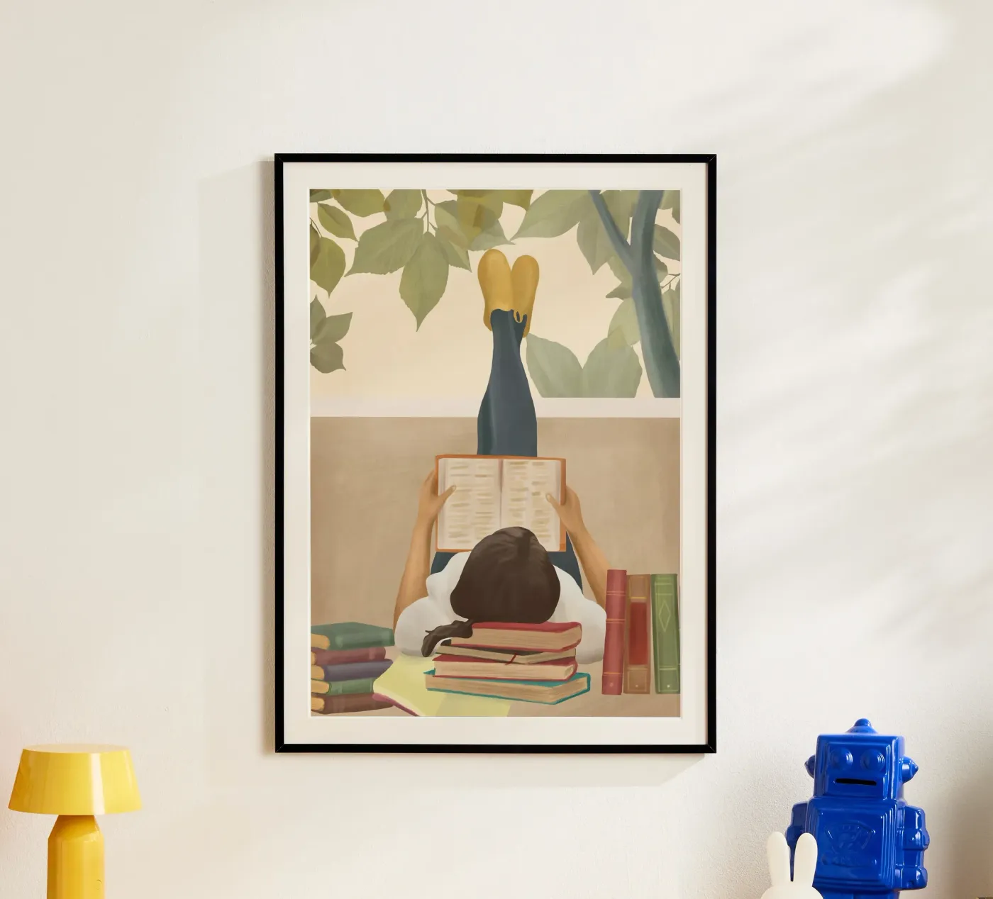Bookworm Poster von Flow Line