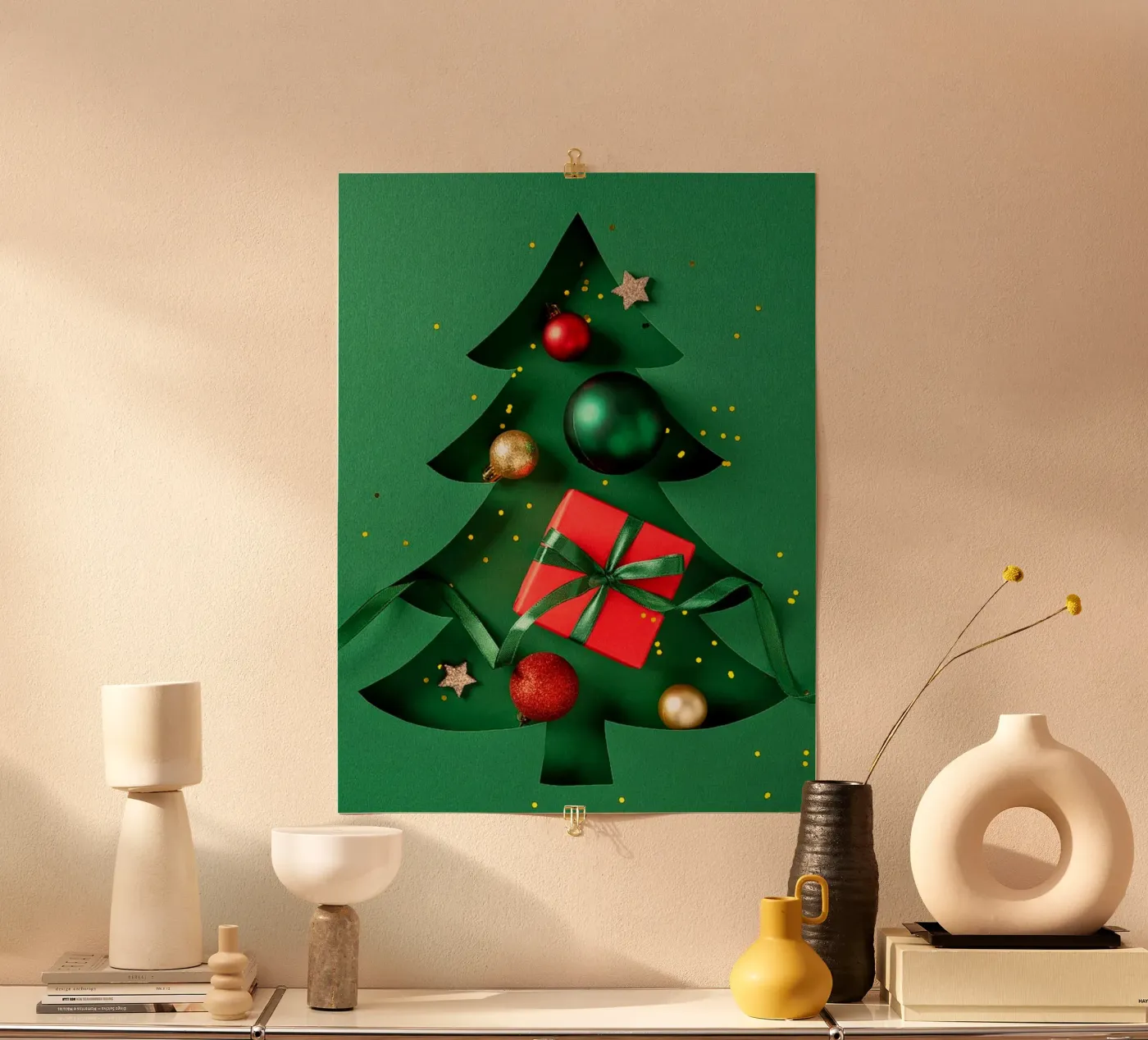 Gioia natalizia poster da Tamsen Art