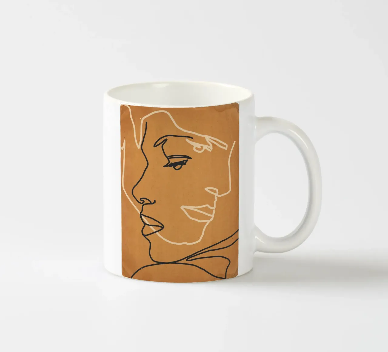 Volto astratto 15 tazza in ceramica da ThingDesign