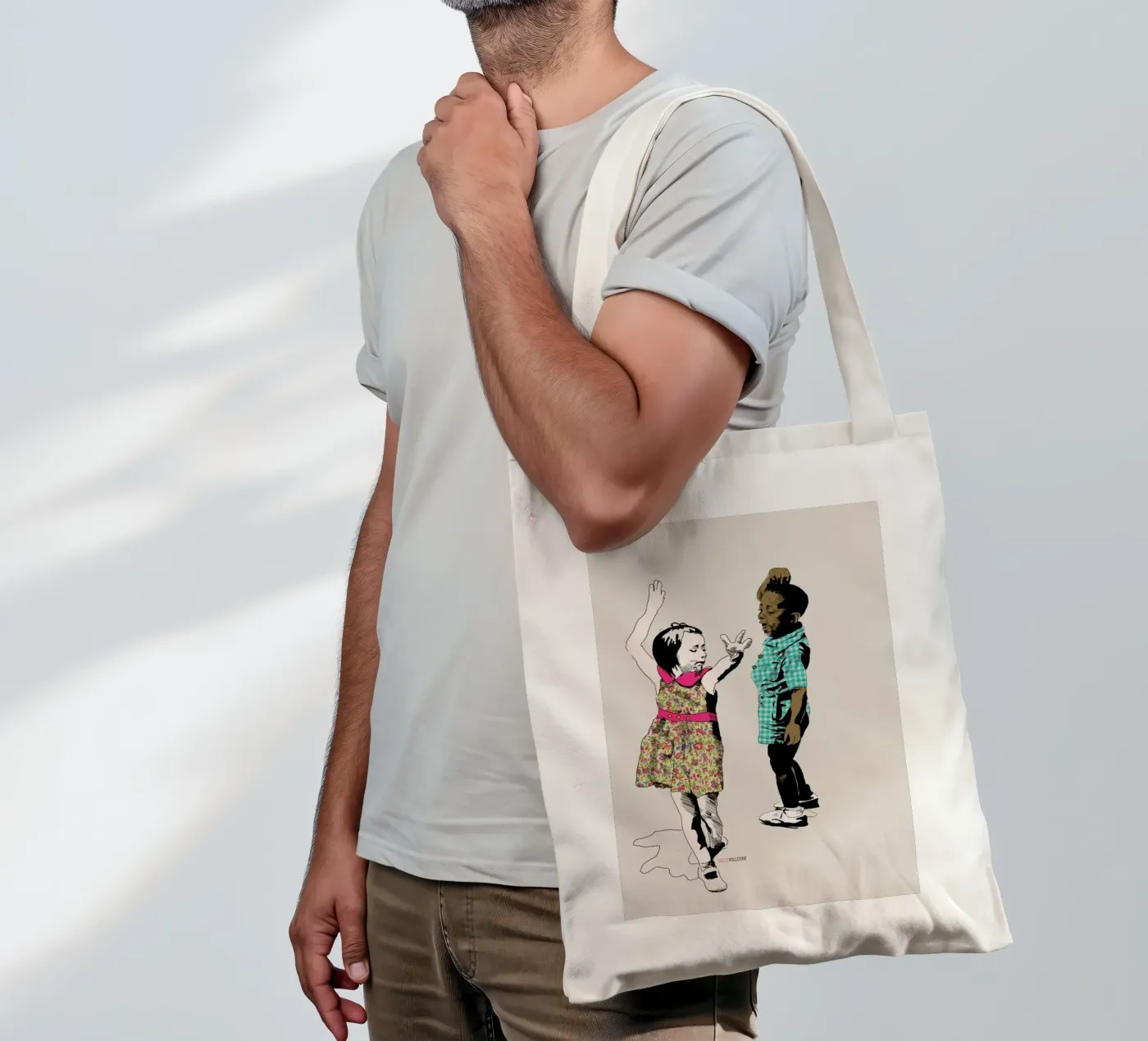 Dancing Kid tote bag by La Belette Rose