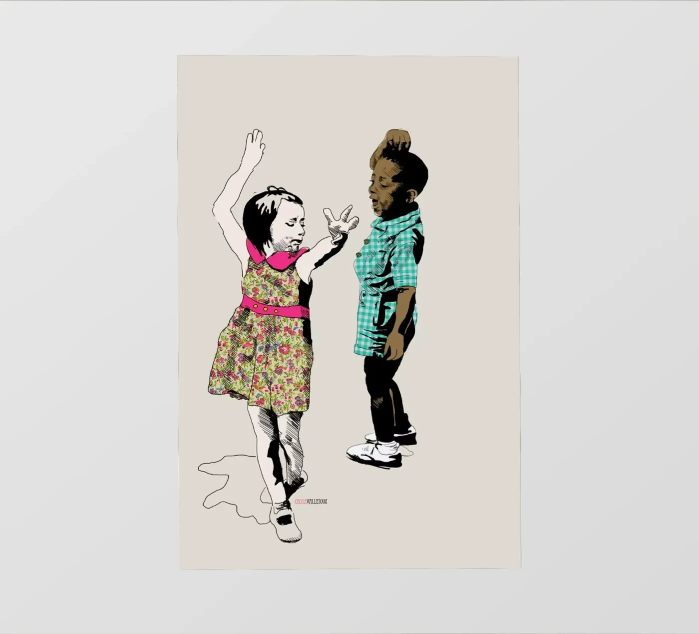 Dancing Kid telo in pvc da La Belette Rose