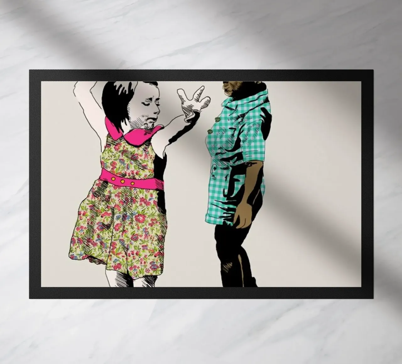 Dancing Kid deurmat van La Belette Rose