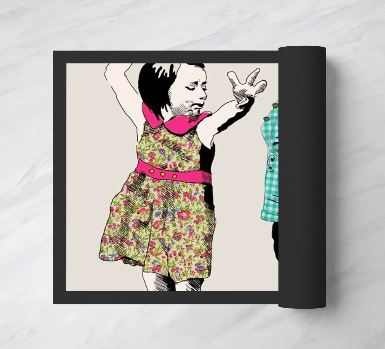 Dancing Kid deurmat van La Belette Rose