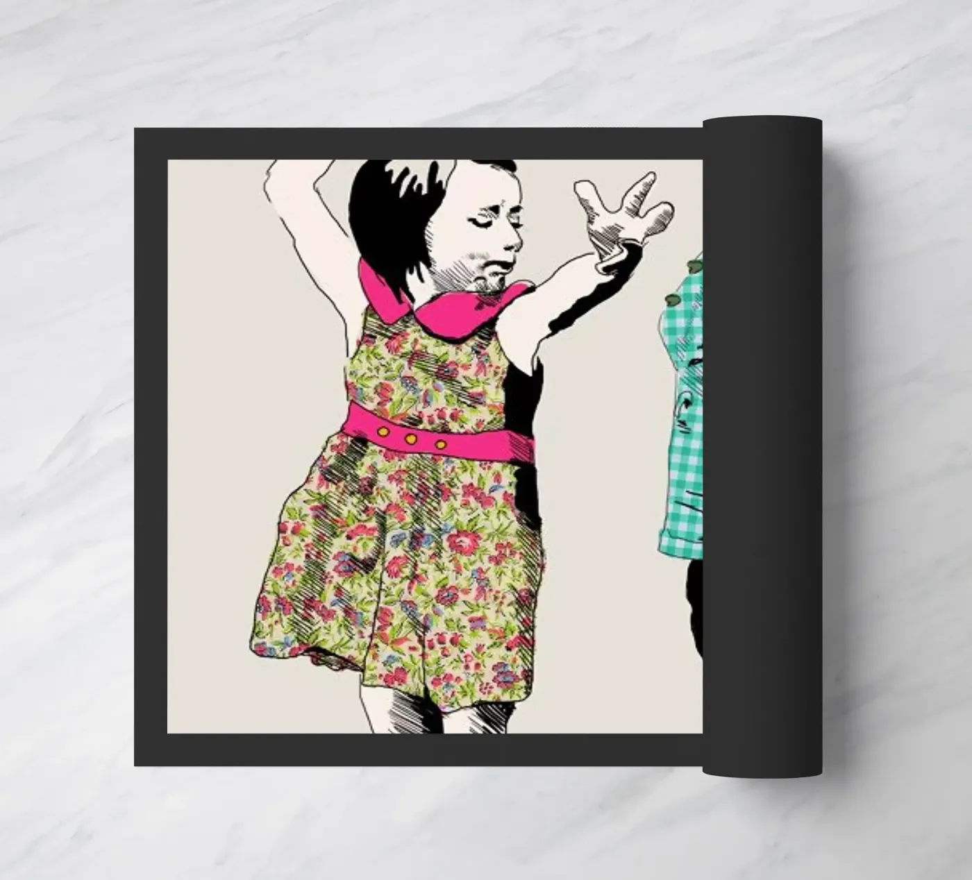 Dancing Kid deurmat van La Belette Rose
