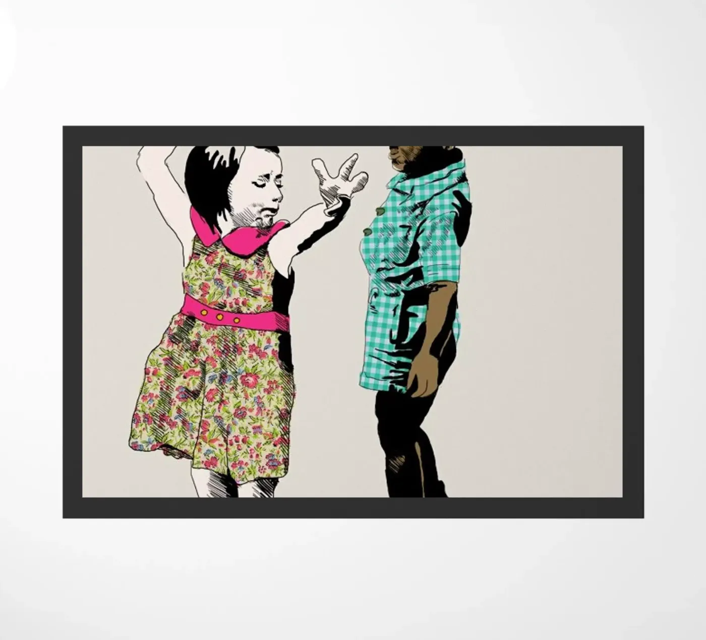 Dancing Kid deurmat van La Belette Rose