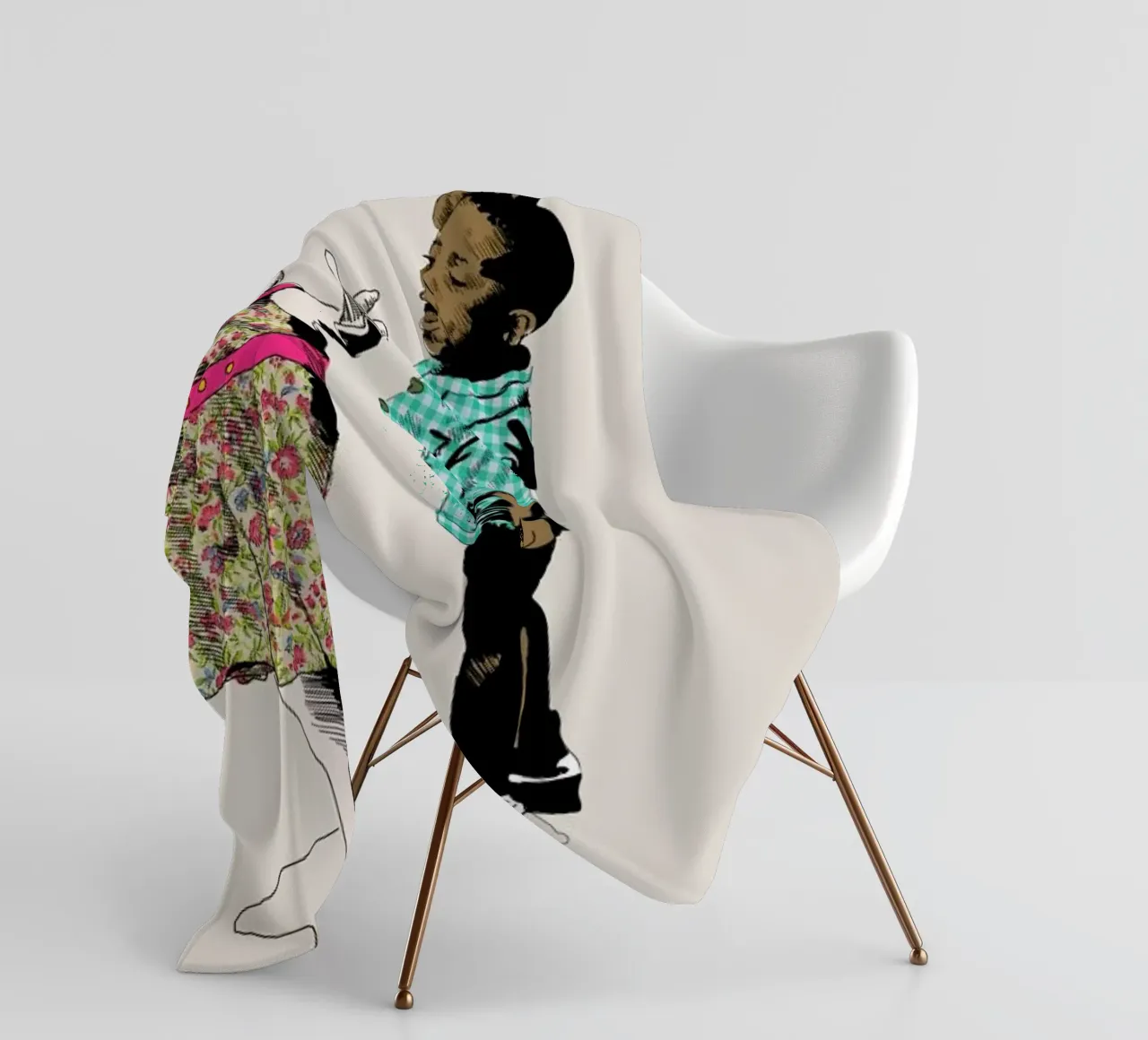 Dancing Kid fleecedeken van La Belette Rose