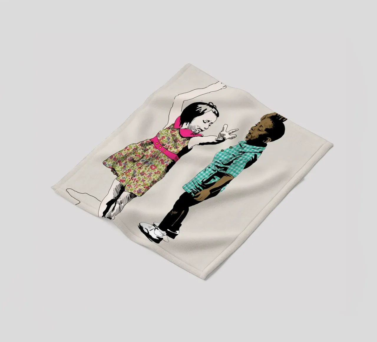 Dancing Kid fleecedeken van La Belette Rose