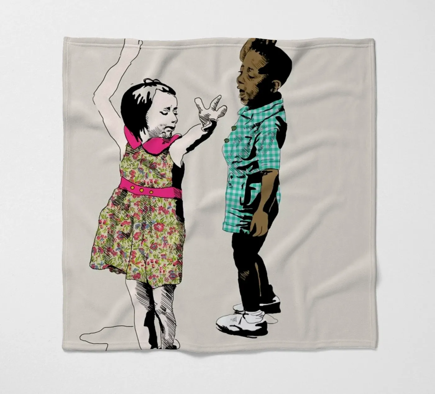 Dancing Kid fleecedeken van La Belette Rose