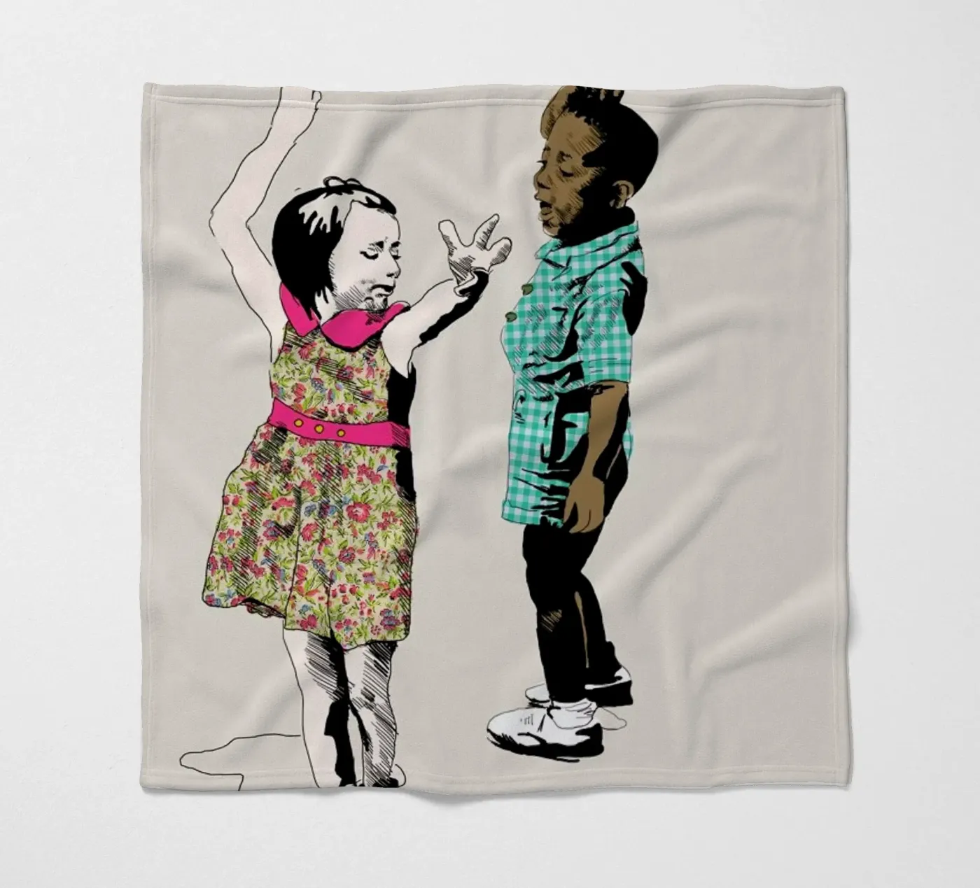 Dancing Kid coperta in pile da La Belette Rose