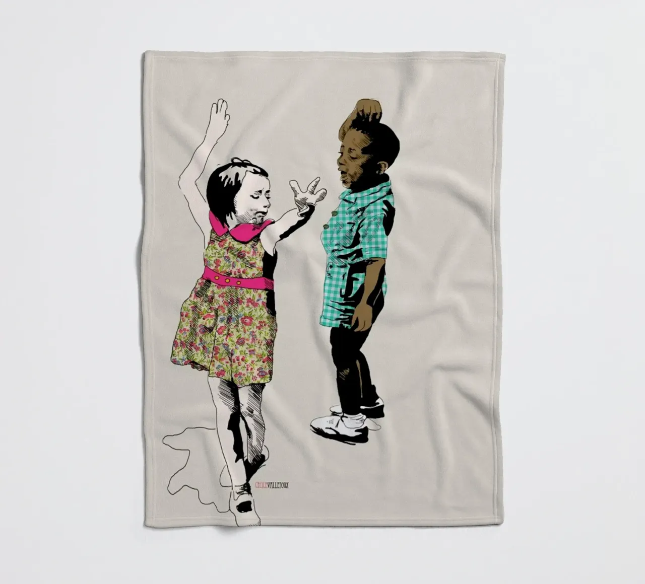 Dancing Kid fleecedeken van La Belette Rose