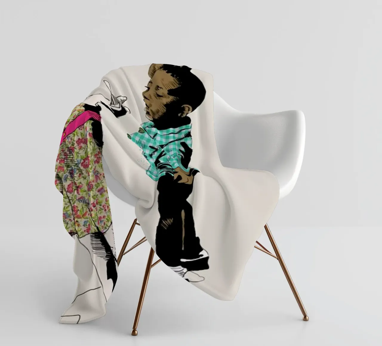 Dancing Kid fleecedeken van La Belette Rose