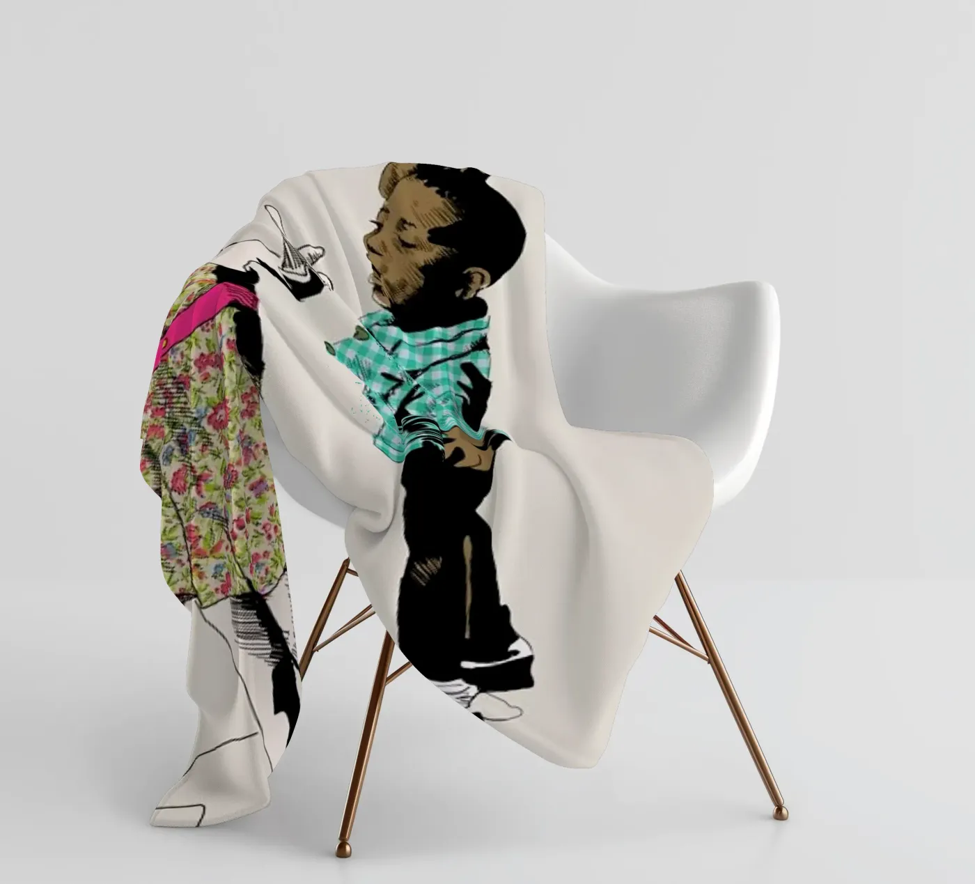 Dancing Kid coperta in pile da La Belette Rose