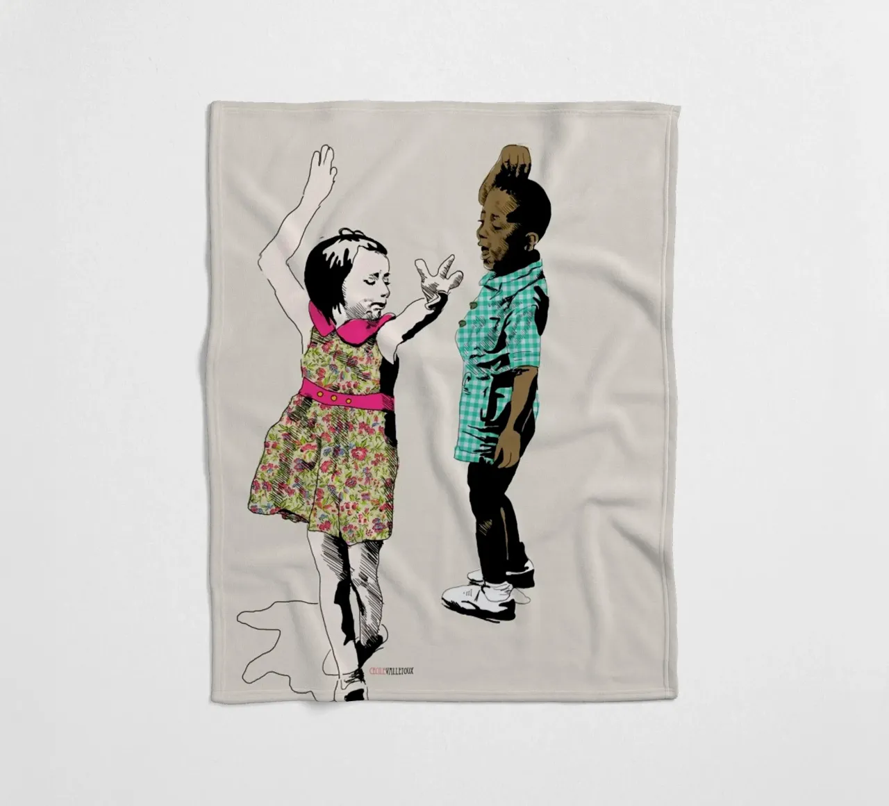 Dancing Kid fleecedeken van La Belette Rose