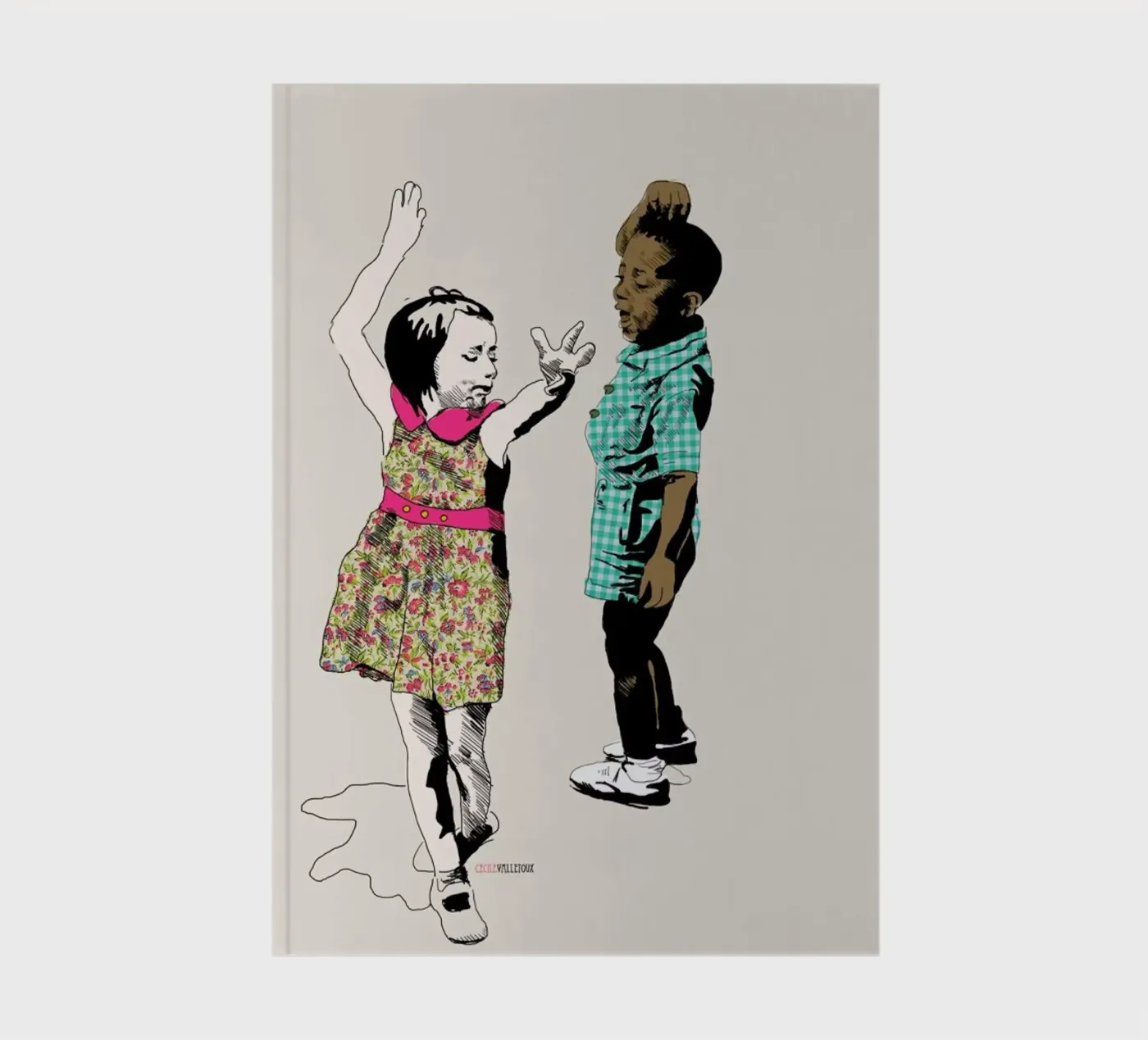 Dancing Kid notebook by La Belette Rose