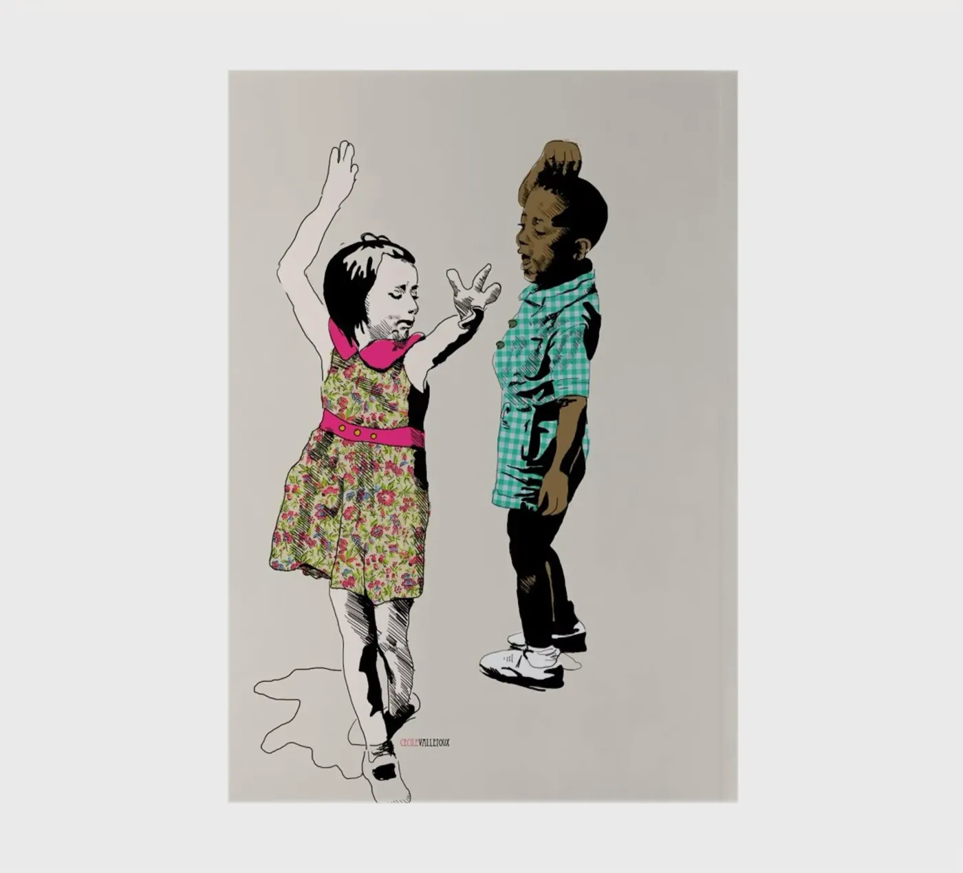 Dancing Kid notebook by La Belette Rose